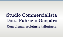 Studio Commercialista Dott. Fabrizio Gaspàro - Consulenza societaria e tributaria